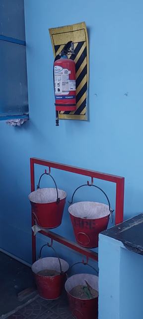 Fire-safety equipment on premises — TNG Senior Citizens Home, Coimbatore