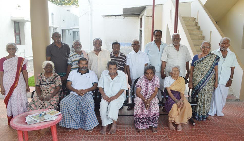 Residents and staff of TNG Senior Citizens Home