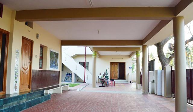 Verandah walkway — TNG Senior Citizens Home, Coimbatore
